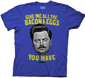 Parks and recreation Ron Swanson Bacon & Eggs T-Shirt