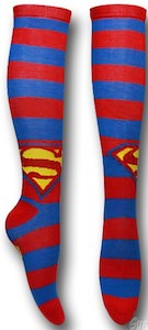 Superman Knee High Socks with Superman logo