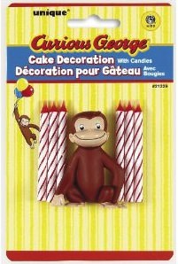 Curious George Birthday Candle Set
