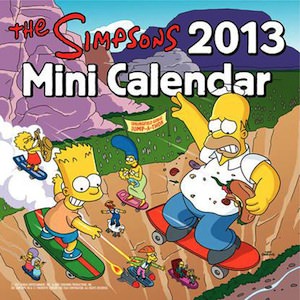 The Simpsons 2013 mini wall calendar