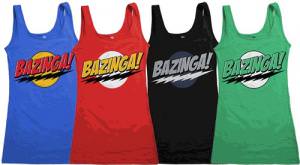 The Big Bang Theory Bazinga Tank Dresses.