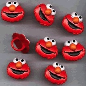 Sesame Street Elmo Cupcake Rings
