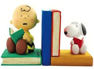 Charlie Brown And Snoopy Bookends