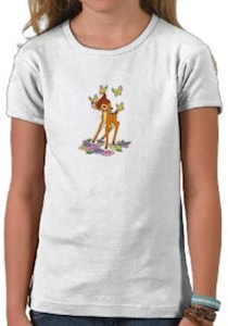 Bambi And Butterflies T-Shirt