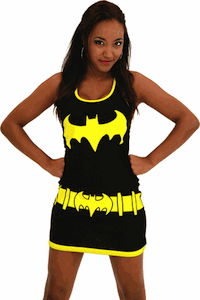 Batgirl Costume Tank Top Dress
