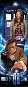 Doctor Who And Amy Pond Poster with of course the Tardis