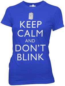 Doctor Who Keep Calm And Don't Blink T-Shirt