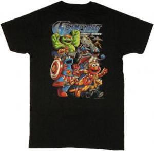 Sesame Street Mighty Heroes T-Shirt Sheer