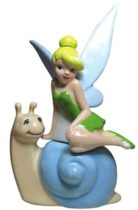 Disney Tinker Bell And Snail Salt And Pepper Shaker Set