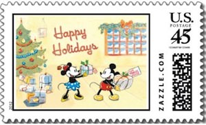 Disney Mickey And Minnie Mouse Christmas Stamps