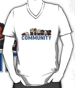 Community 8 Bits Character T-Shirt