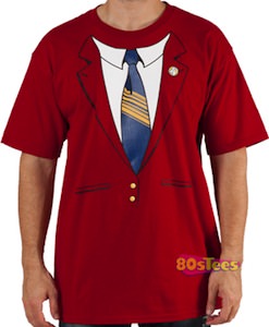 Anchorman Rob Burgundy Jacket Costume T-Shirt