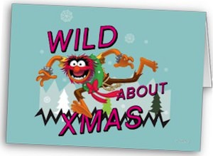 The Muppets Wild About Xmas Greeting Card