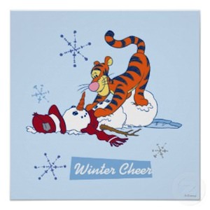 Tigger Winter Cheer Poster