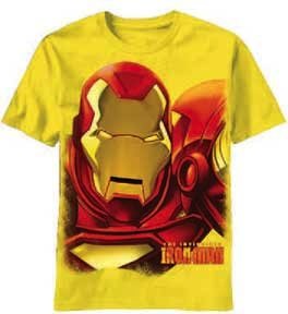 Iron Man Yellow T-Shirt