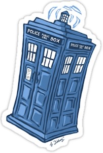 Doctor Who Tardis Sticker