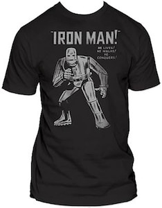 Marvel Silver Iron Man T-Shirt