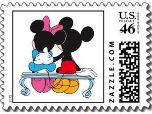 Mickey And Minnie mouse special love stamp