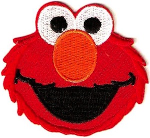 Sesame Street Elmo Iron On Patch