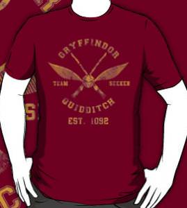 Harry Potter Gryffindor Quidditch Team T-Shirt