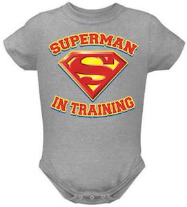 Superman In Training Baby Bodysuit