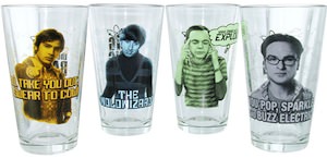 The Big Bang Theory Character Pint Glasses Set