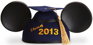 Mickey Mouse Ears Graduation Hat