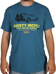 Marty McFly Time Travel Agency T-Shirt 