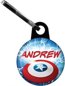 Captain America Zipper Pull