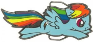 My Little Pony Rainbow Dash Belt Buckle