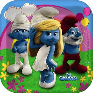 The Smurfs Paper Plates