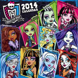 Monster High Wall Calendar 2014