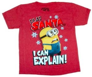 Minion Dear Santa I can explain t-shirt