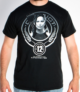 The Hunger Games Catching Fire District 12 Katniss T-Shirt 