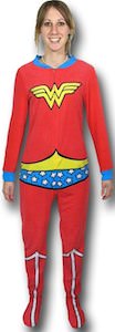 Wonder Woman Costume Footed Pajamas