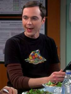 The Big bang Theory Sheldon Coopers Melting Rubiks Cube T-Shirt