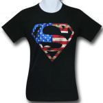 american flag superman shirt